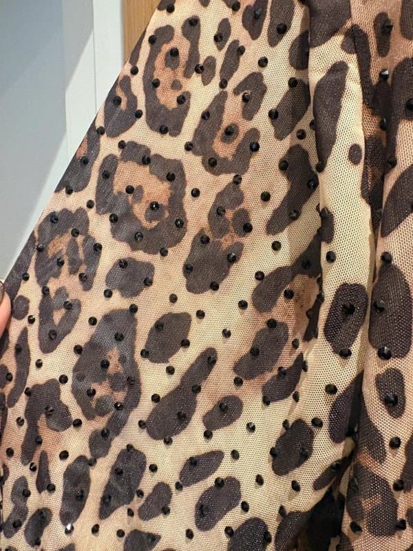 ASOS Asos Design Leopard mesh bodysuit- size 18 curve