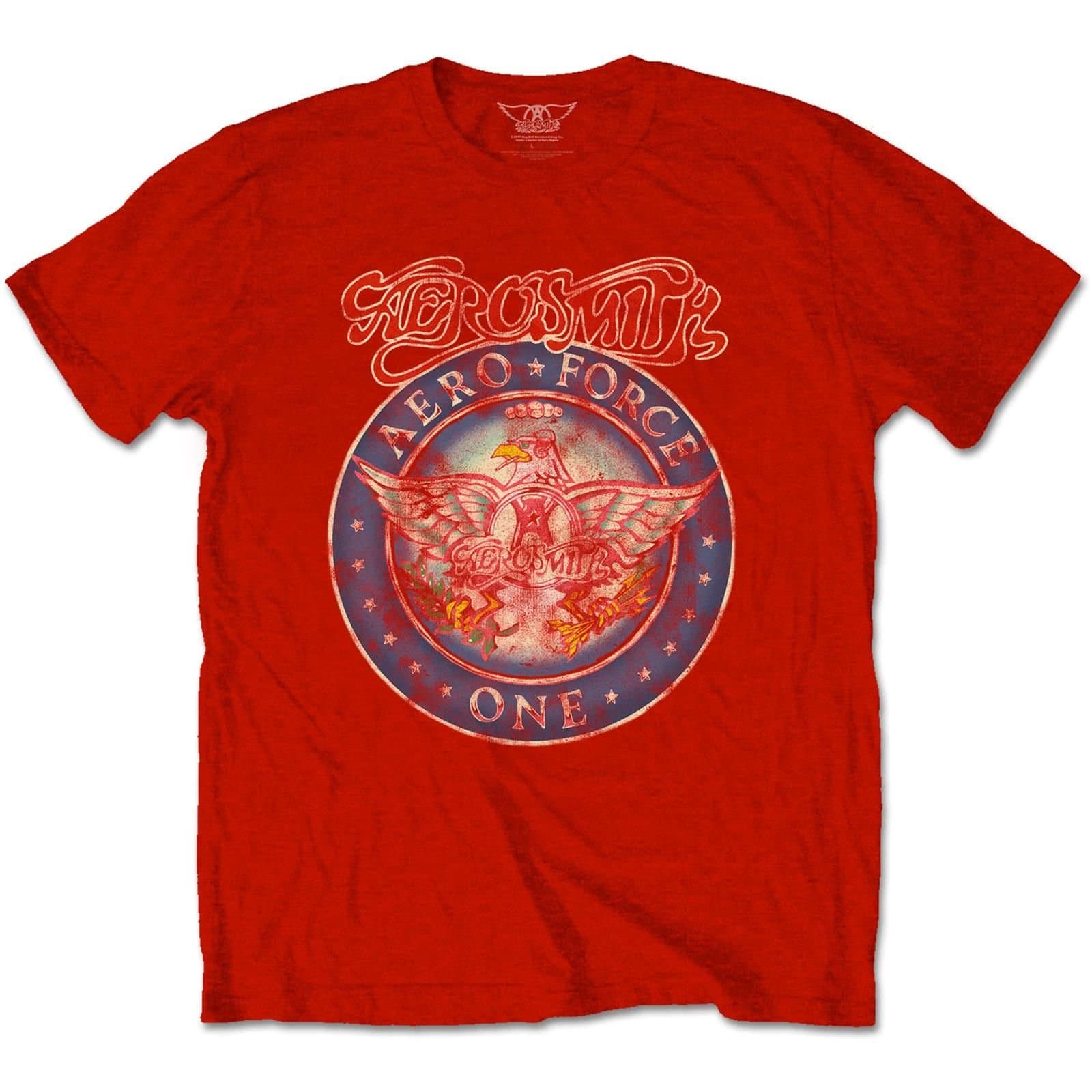 aerosmith Aerosmith Men's Aero Force T-Shirt in Red