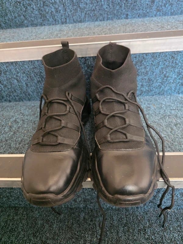 ASOS ASOS Design Black Chunky High Top Sock Trainers – UK 11