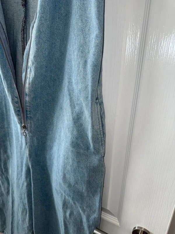 Topshop Topshop denim jshorts jumpsuit