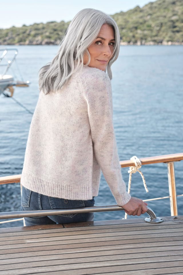 WoolOvers WoolOvers Women's Button Twist Jumper - 3
