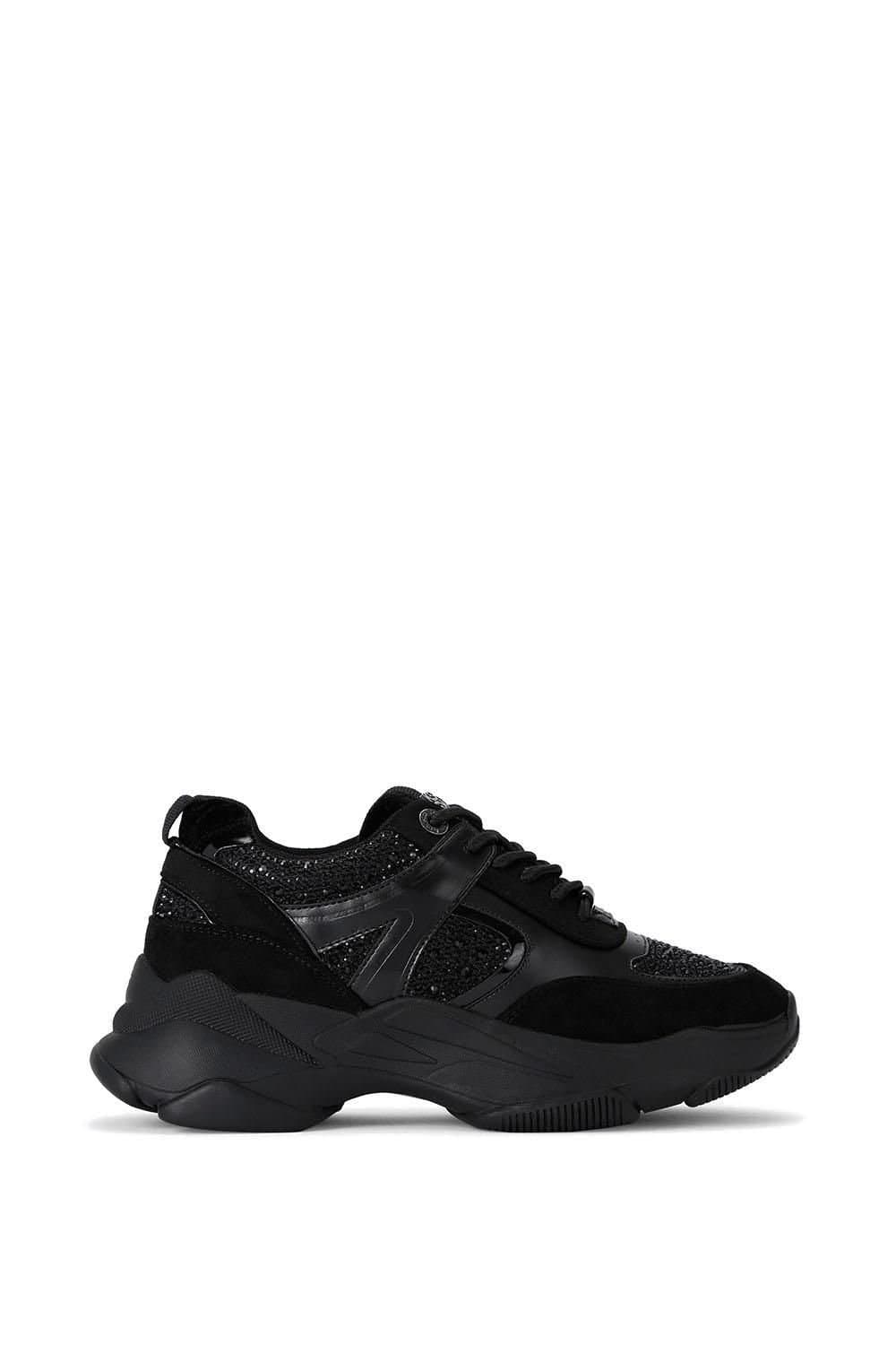 KG Kurt Geiger KG Kurt Geiger Women's 'Lucile Lace Up Gem' Trainers in Black