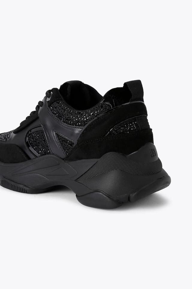 KG Kurt Geiger KG Kurt Geiger Women's 'Lucile Lace Up Gem' Trainers in Black - 3