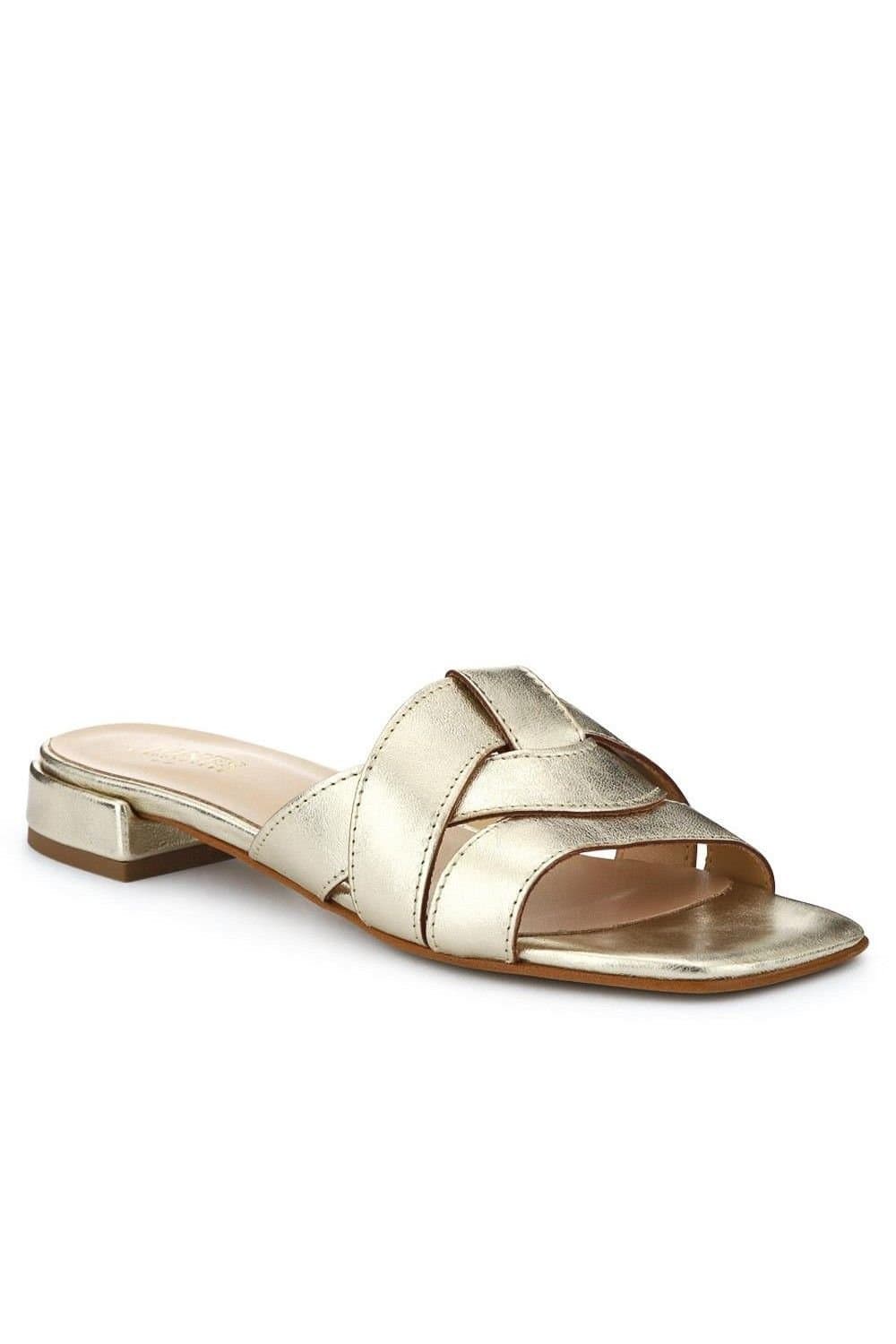 Jones Bootmaker Jones Bootmaker Women's Genesis Smart Leather Mules in Metallics