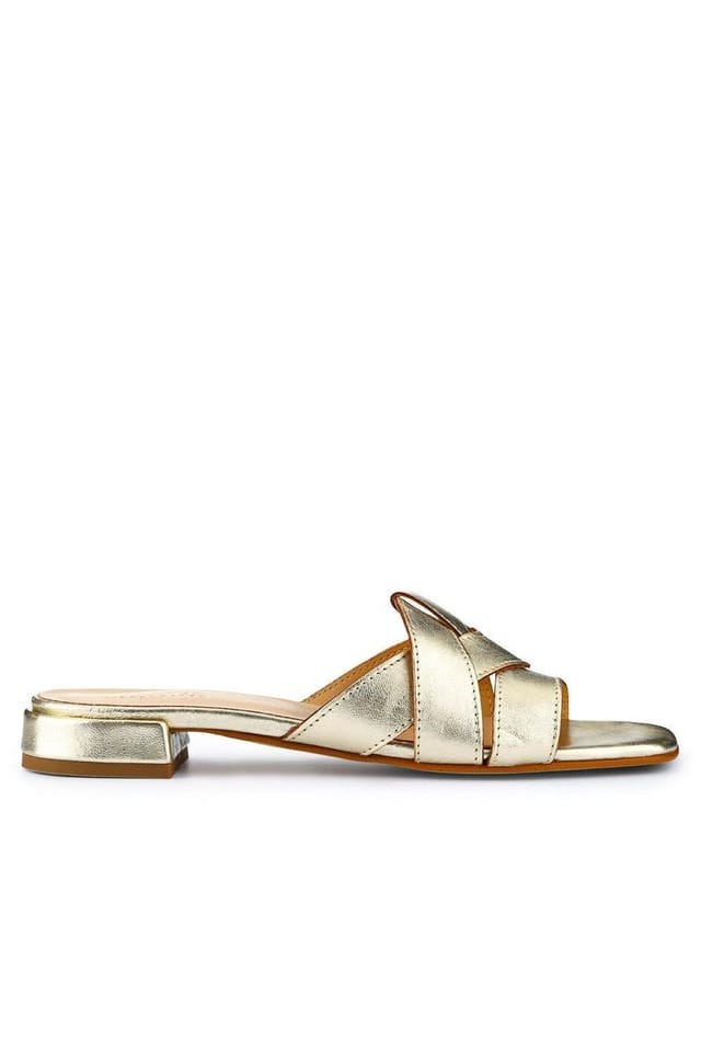 Jones Bootmaker Jones Bootmaker Women's Genesis Smart Leather Mules in Metallics - 2