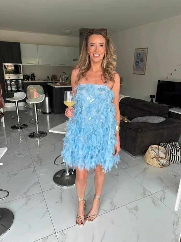 ASOS ASOS blue tulle dress, size 4-6