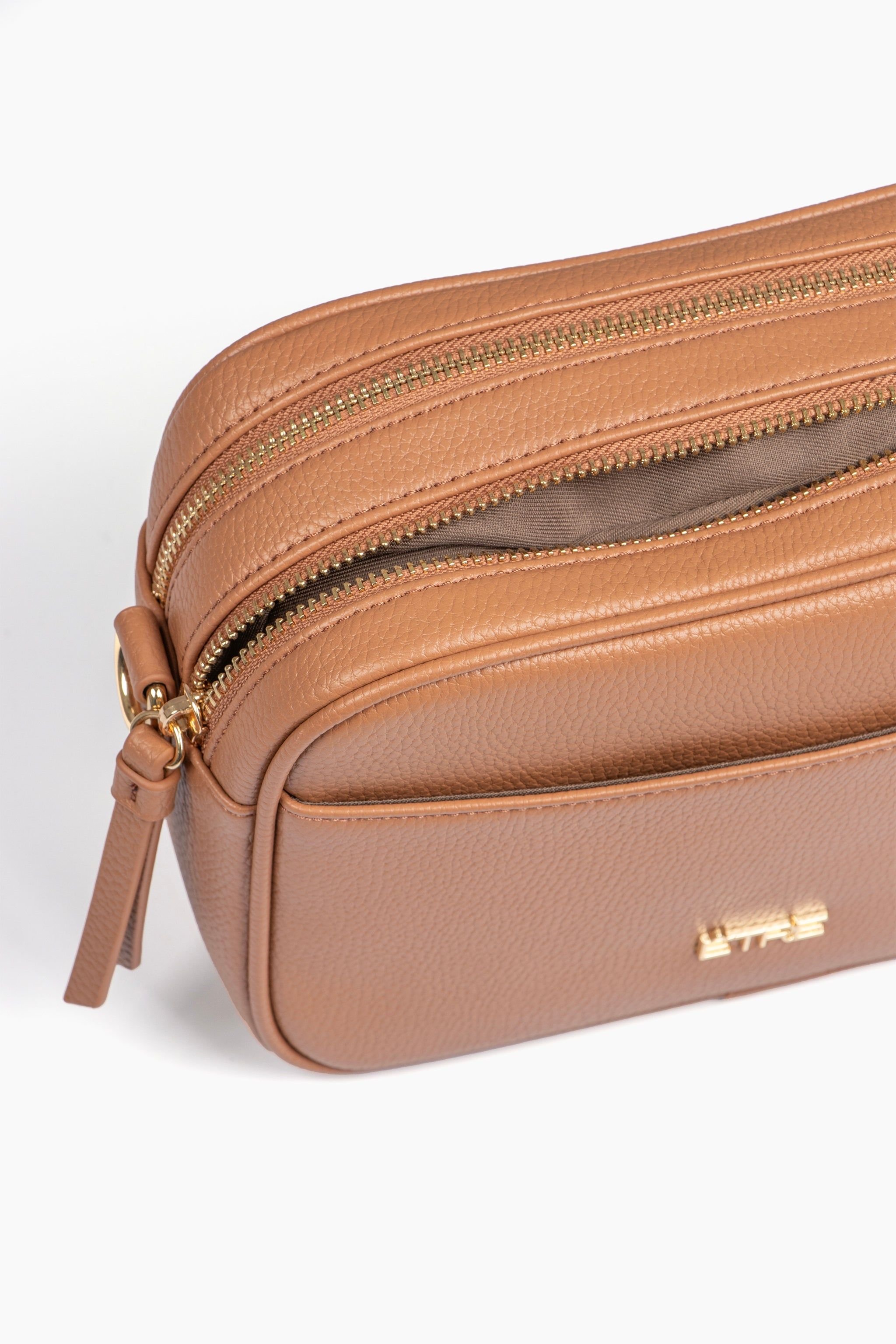 Etre Etre Women's Willa Crossbody Bag - Tan, Pebbled Faux Leather in Tan - 2