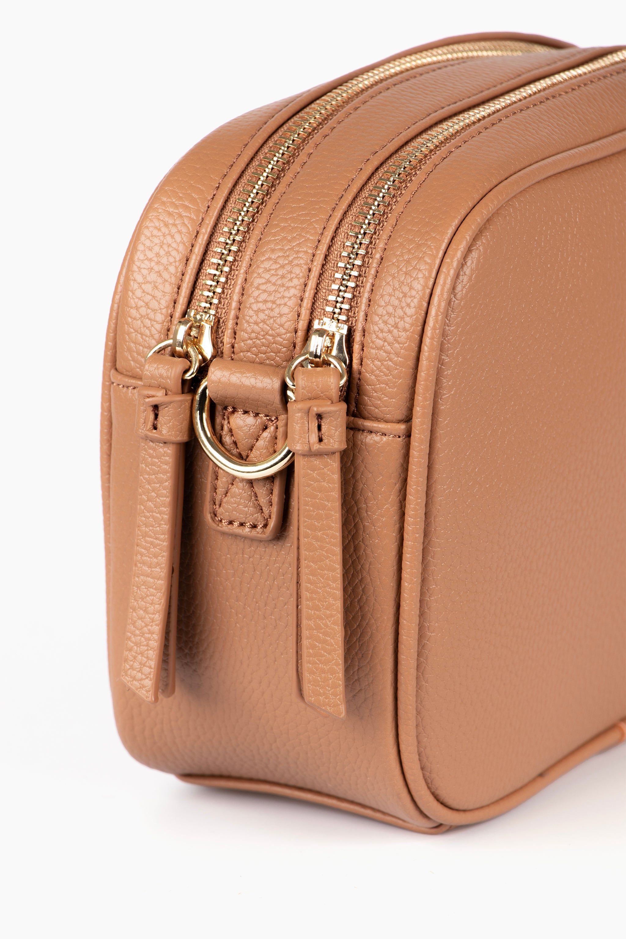 Etre Etre Women's Willa Crossbody Bag - Tan, Pebbled Faux Leather in Tan - 3