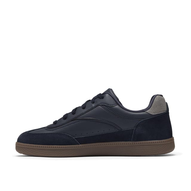 Clarks Clarks Men's Fosse Cup Navy Suede Trainers, Lace Up in Blue - 2