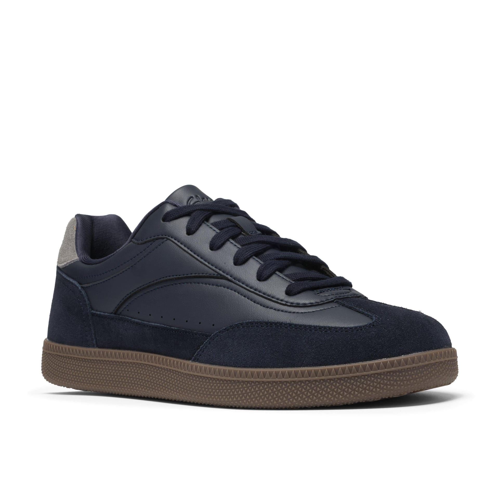 Clarks Clarks Men's Fosse Cup Navy Suede Trainers, Lace Up in Blue - 4