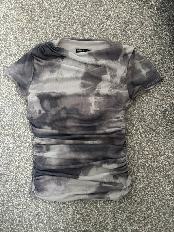 ASOS Asos grey mesh tee