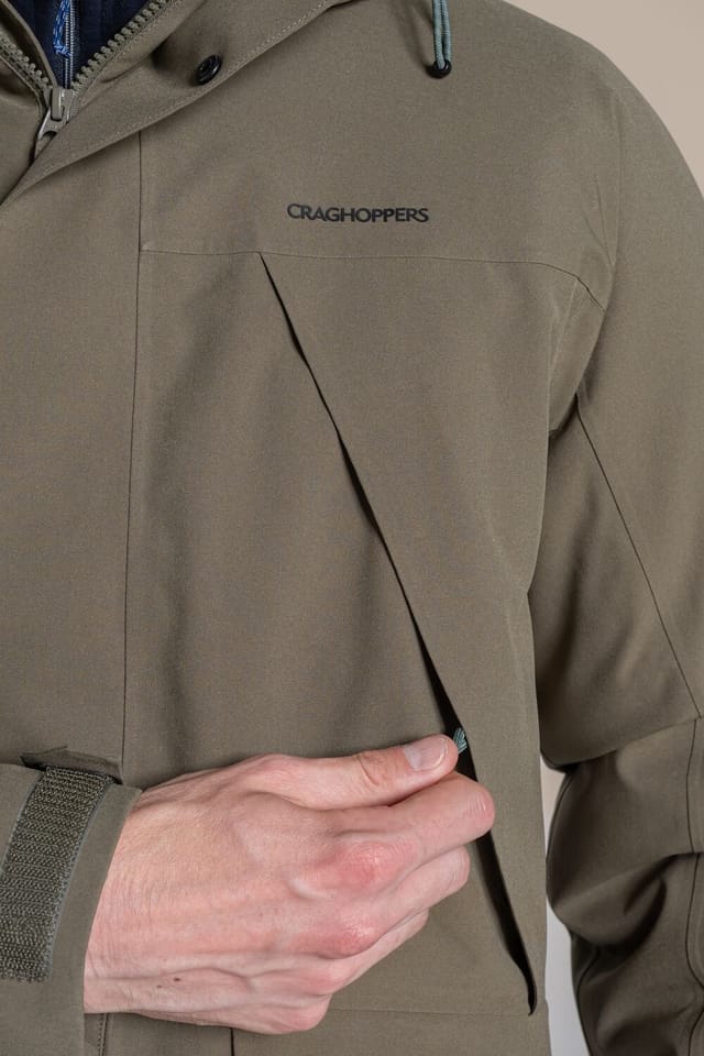 Craghoppers Craghoppers Men's Grisedale Hooded Waterproof Breathable Padded Insulated Jacket in Dark Green - 3
