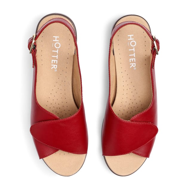 Hotter Hotter Women's 'Olivia' Sandals in Red - 3