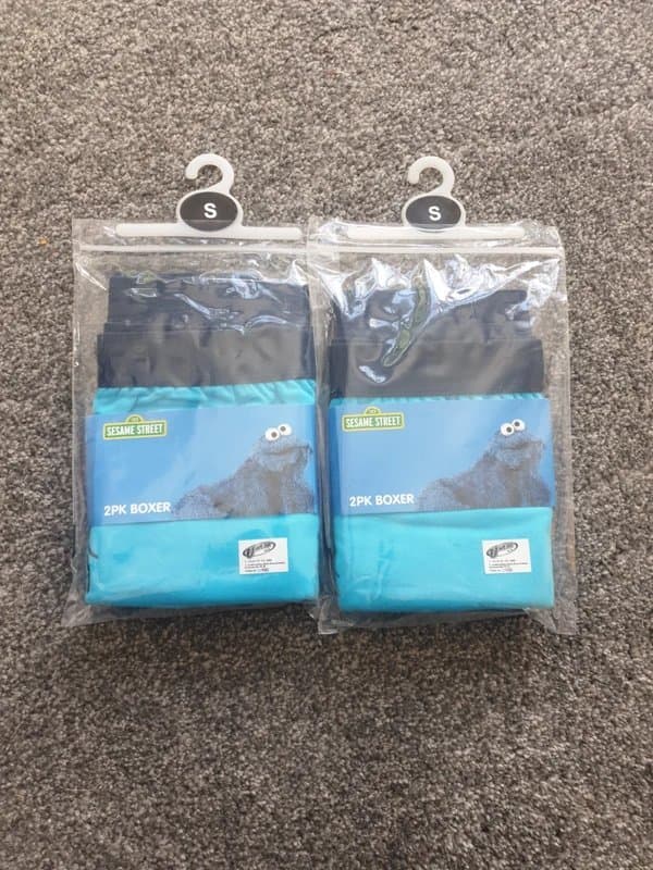 Sesame Street Sesame Street cookie monster boxer shorts total 4pairs