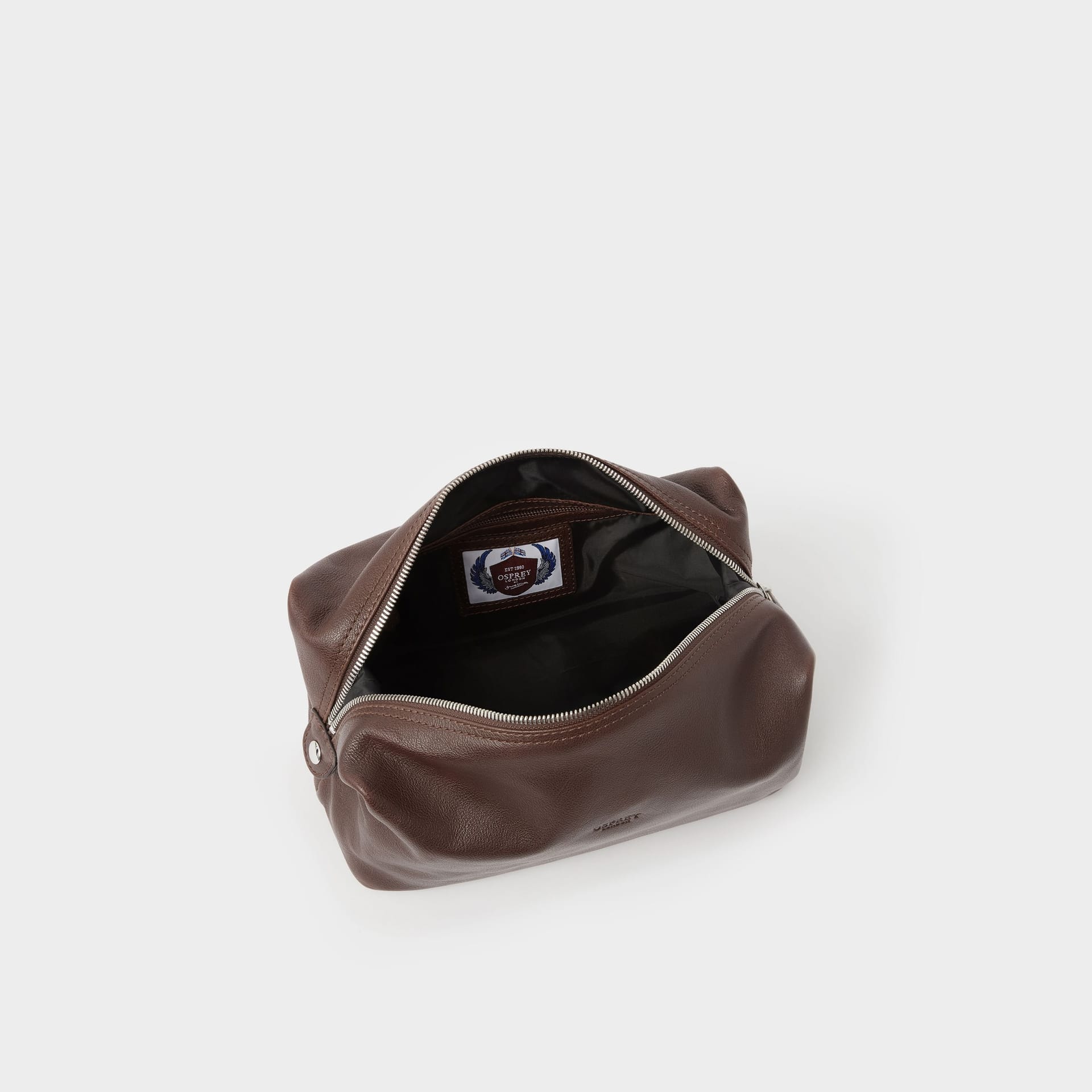 OSPREY LONDON OSPREY LONDON Men's The Toby Leather Washbag in Tan - 4