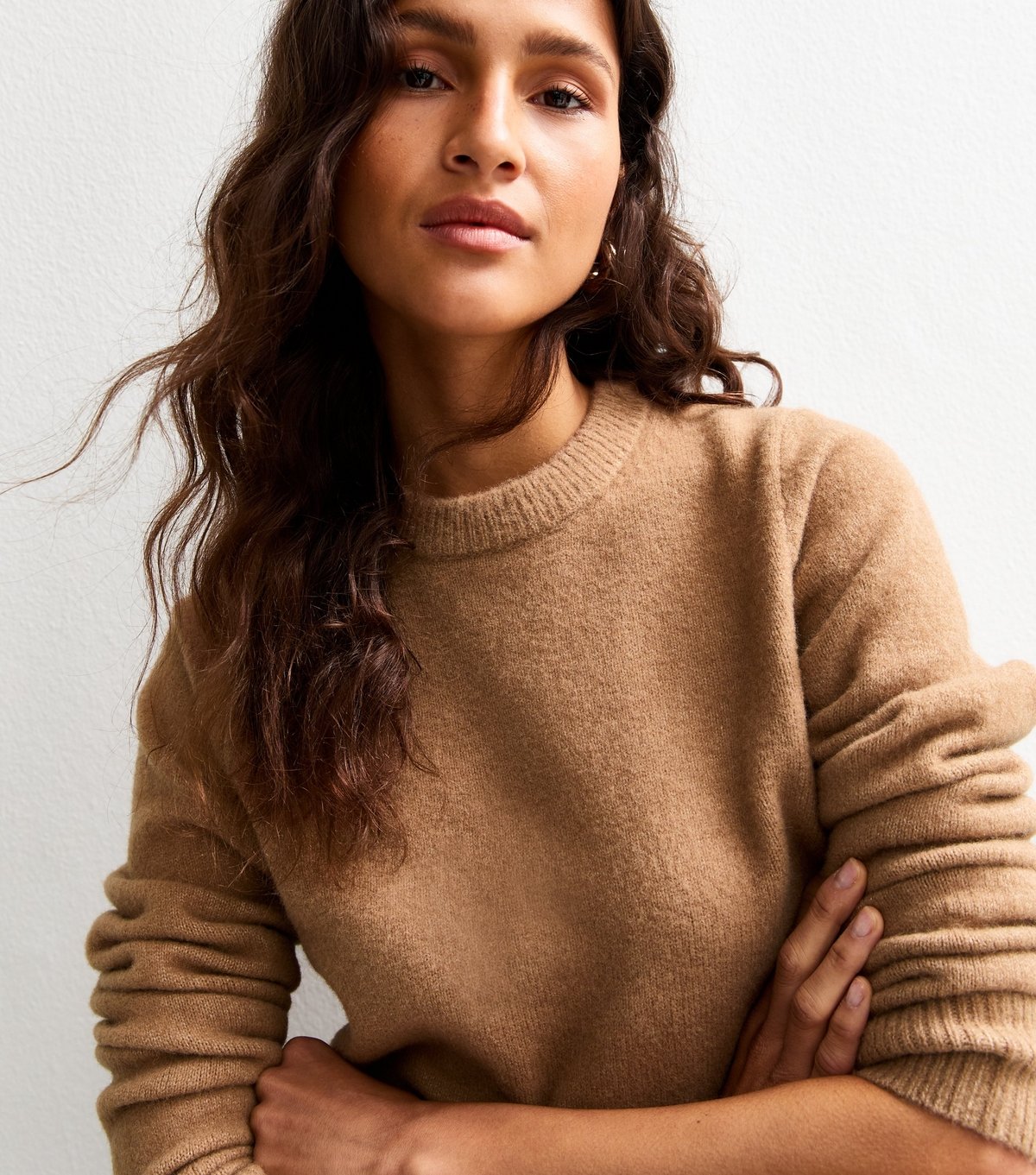 New Look Women's Camel Crew Neck Jumper New Look - 3