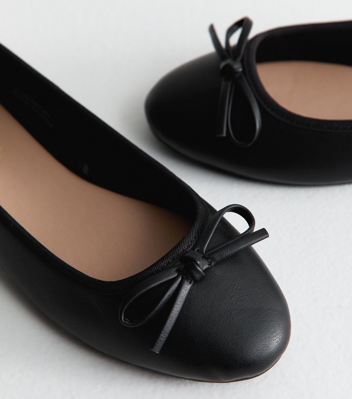 New Look Women's Black Faux Leather Classic Ballet Pumps New Look - 3