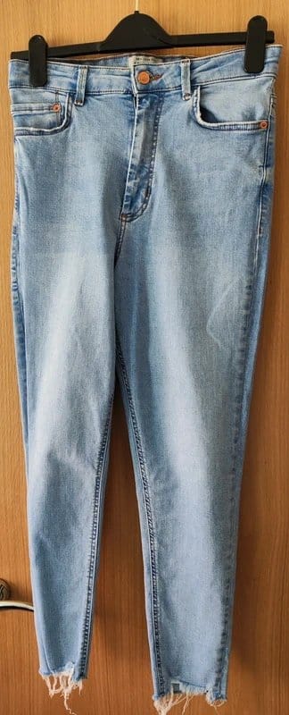 New Look Light Blue Denim High Waist Skinny Jeans
