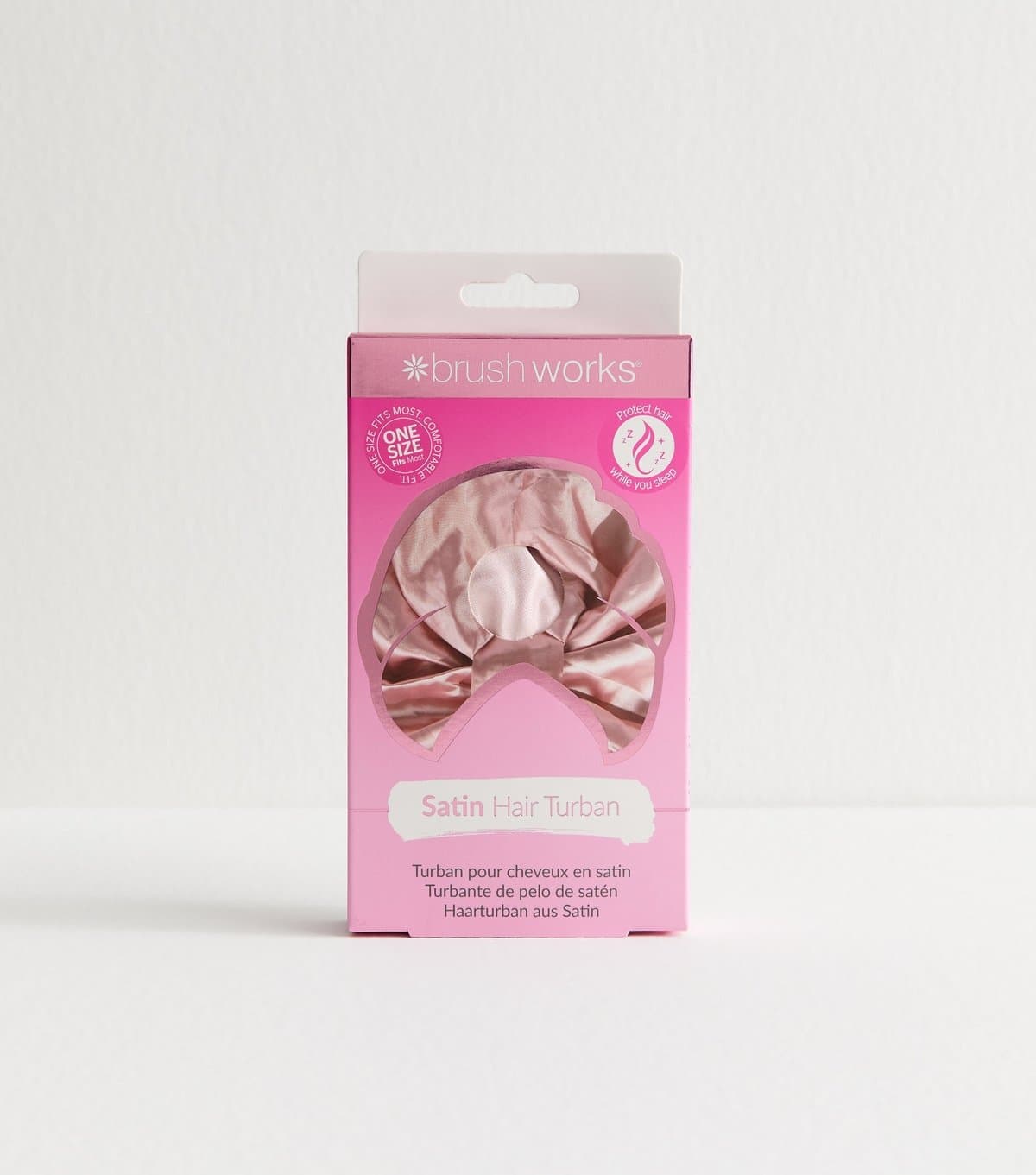 Brushworks Brushworks Pink Satin Hair Turban
