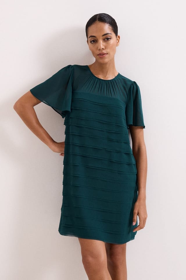 Phase Eight Phase Eight Women's Fallon Layered Dress in Teal - 3