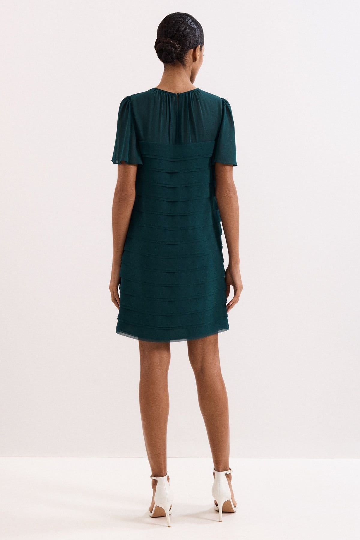 Phase Eight Phase Eight Women's Fallon Layered Dress in Teal - 4