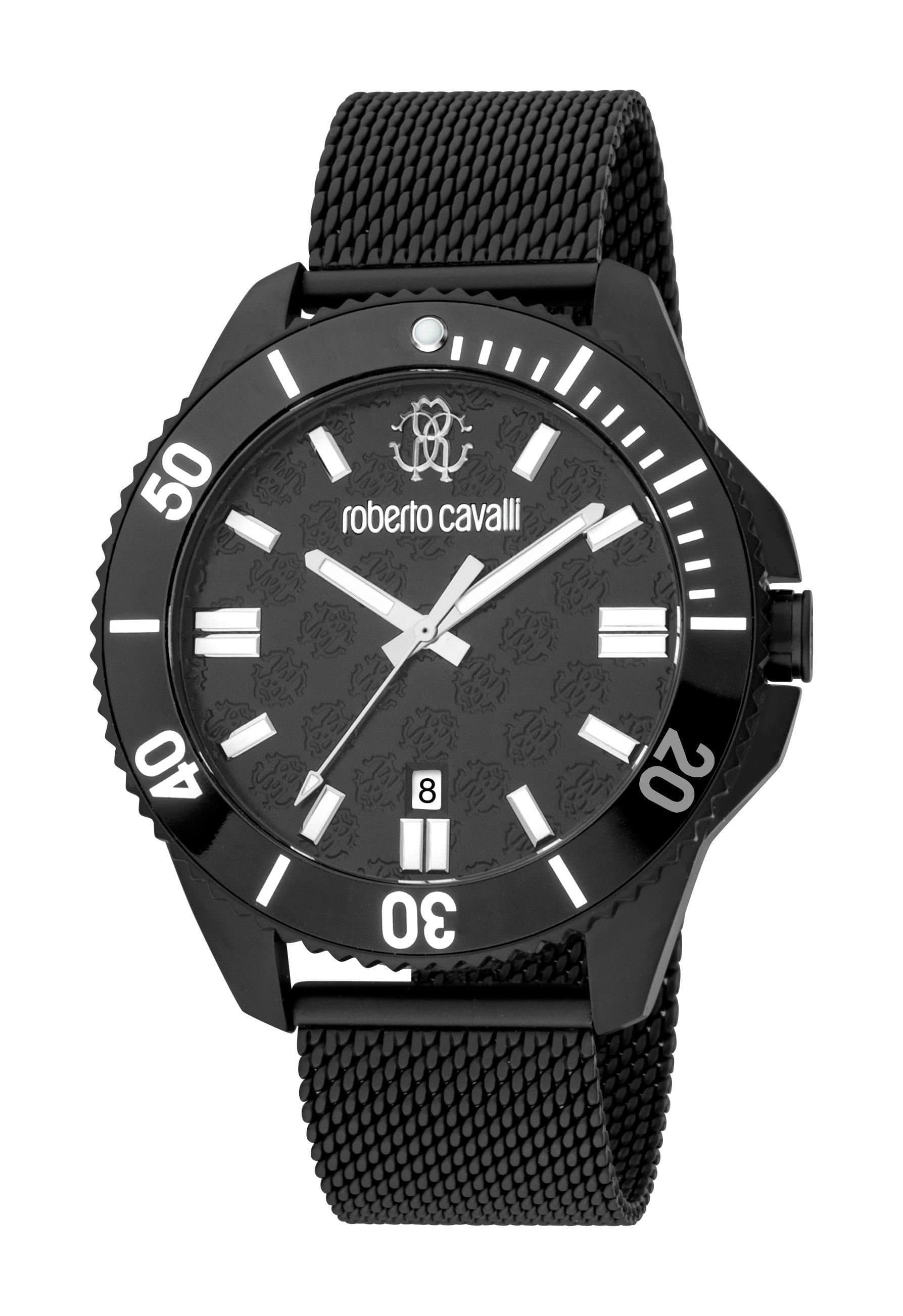 Roberto Cavalli Roberto Cavalli Men's Swiss Quartz Watch in Black