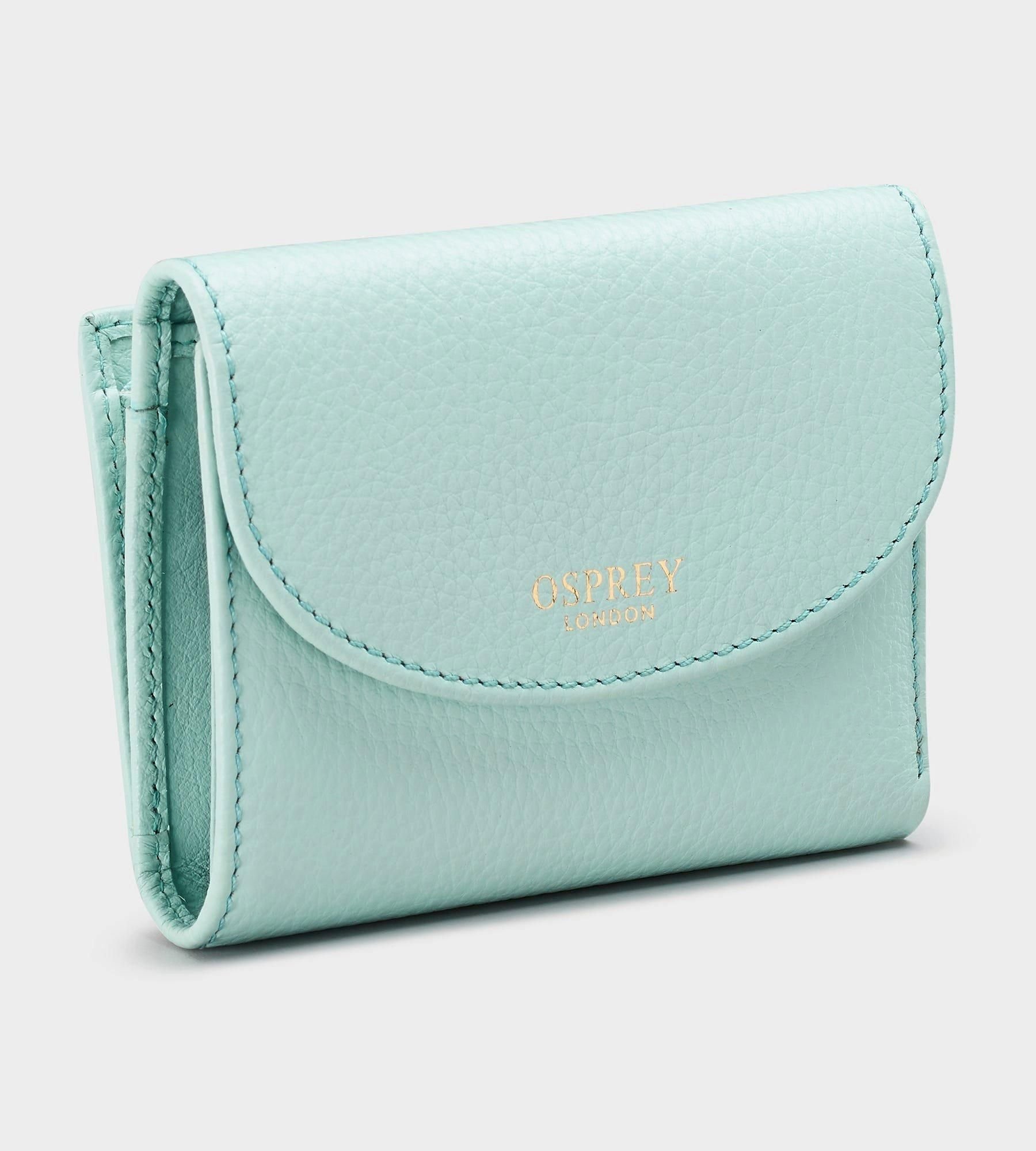 OSPREY LONDON OSPREY LONDON Women's The Tilly Leather Purse Gift Set in Light Blue - 3