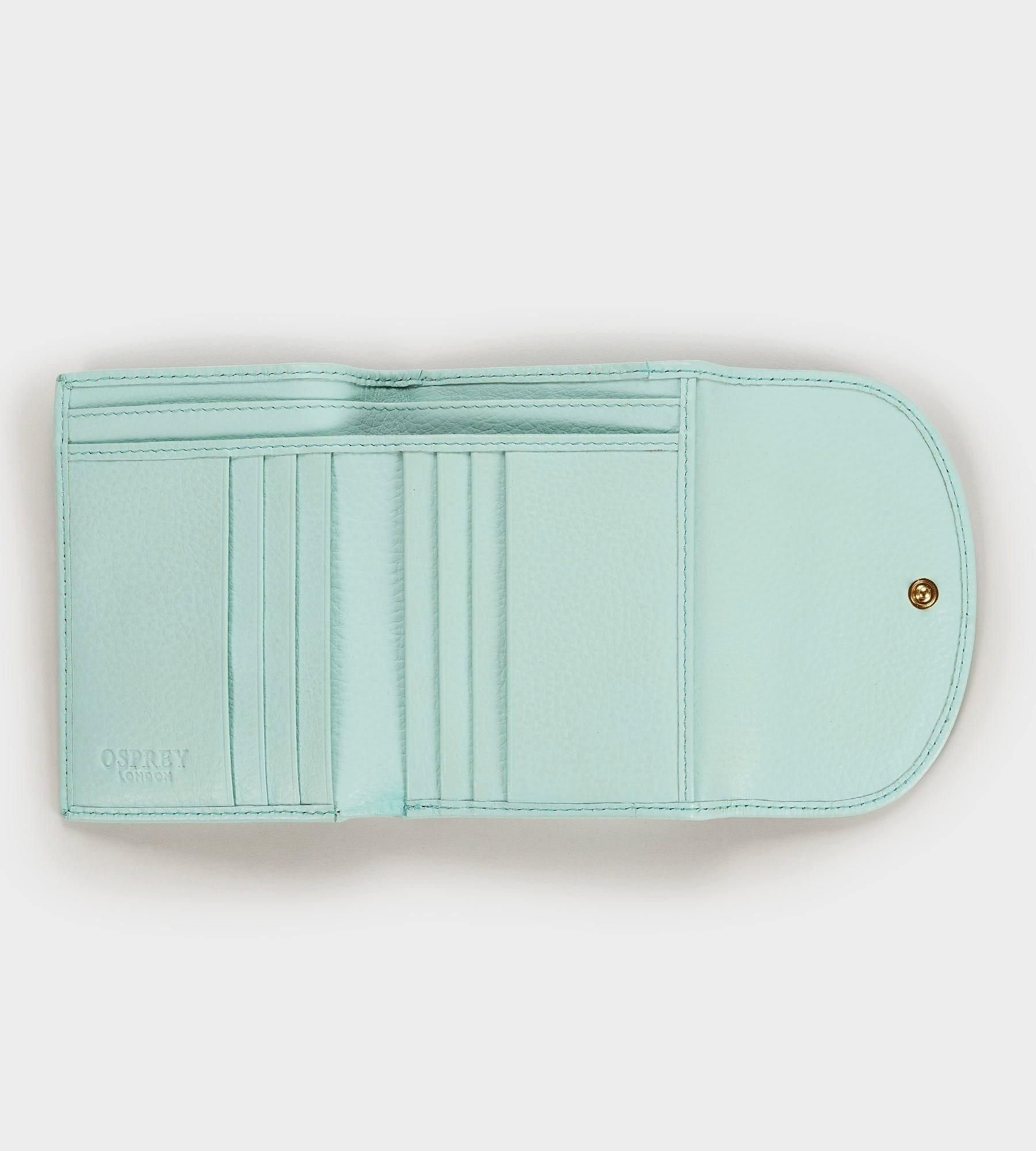 OSPREY LONDON OSPREY LONDON Women's The Tilly Leather Purse Gift Set in Light Blue - 4