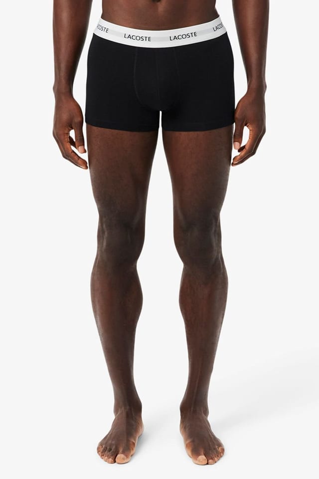 Lacoste Lacoste Men's 3 Pack Boxer Multi Colour Black - White - Grey - 2