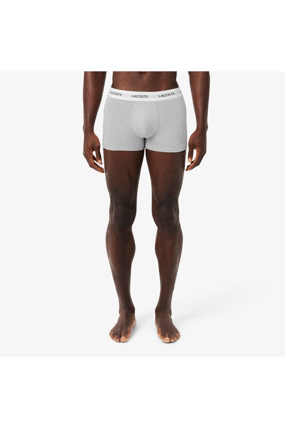 Lacoste Lacoste Men's 3 Pack Boxer Multi Colour Black - White - Grey - 4