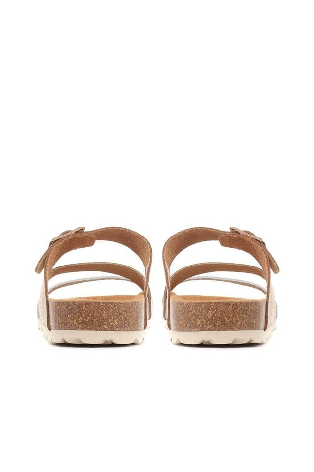 Jones Bootmaker Jones Bootmaker Women's Tabatha Leather Mule Sandals in Metallics - 3