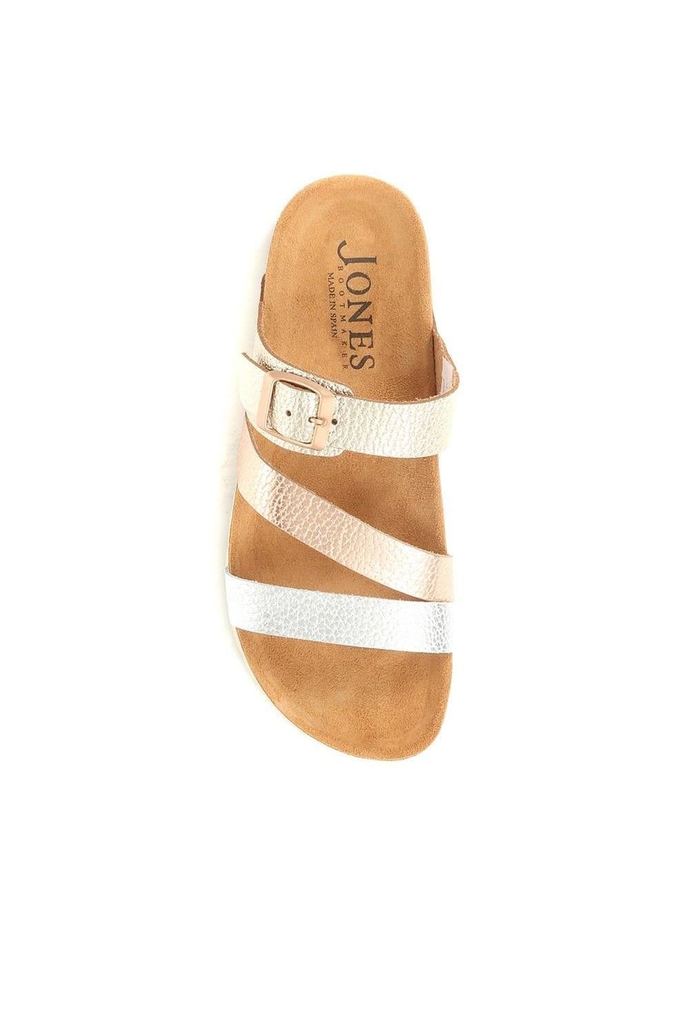 Jones Bootmaker Jones Bootmaker Women's Tabatha Leather Mule Sandals in Metallics - 4
