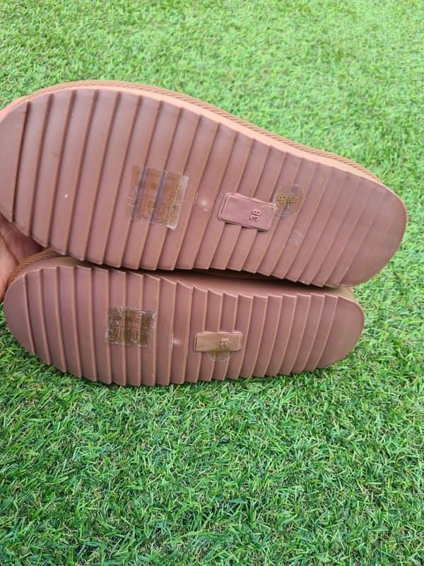 no brand Warm Faux Fur Lined Slippers | Chestnut Brown | EU 38 / UK 5 | New No Box