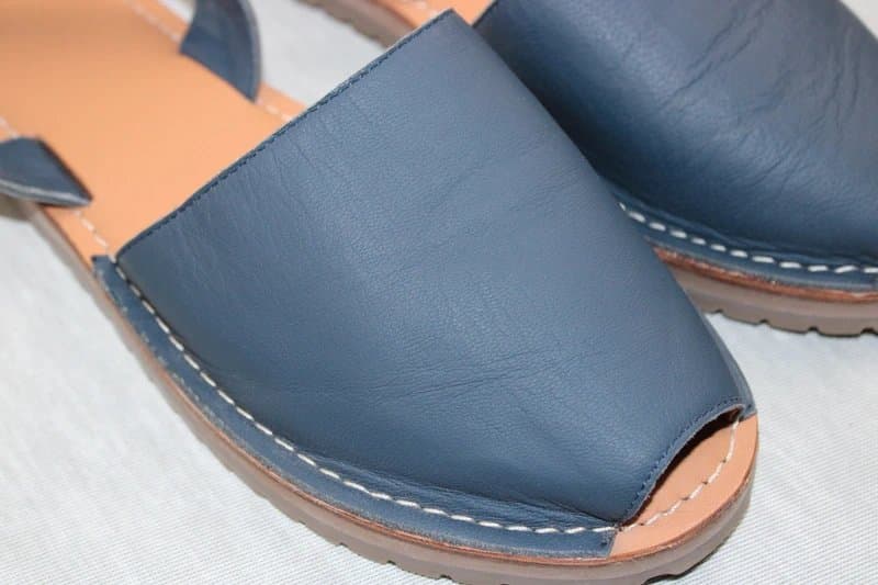 Seasalt Cornwall Seasalt Sandals Womens UK 5 EU 38 Blue Leather Slingback Flat Summer Shoes
