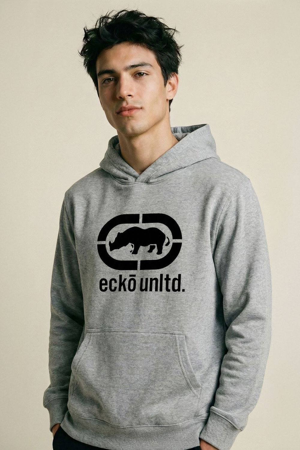 Ecko Untld. Ecko Untld. Men's Epic Logo Hoodie in Grey - 4