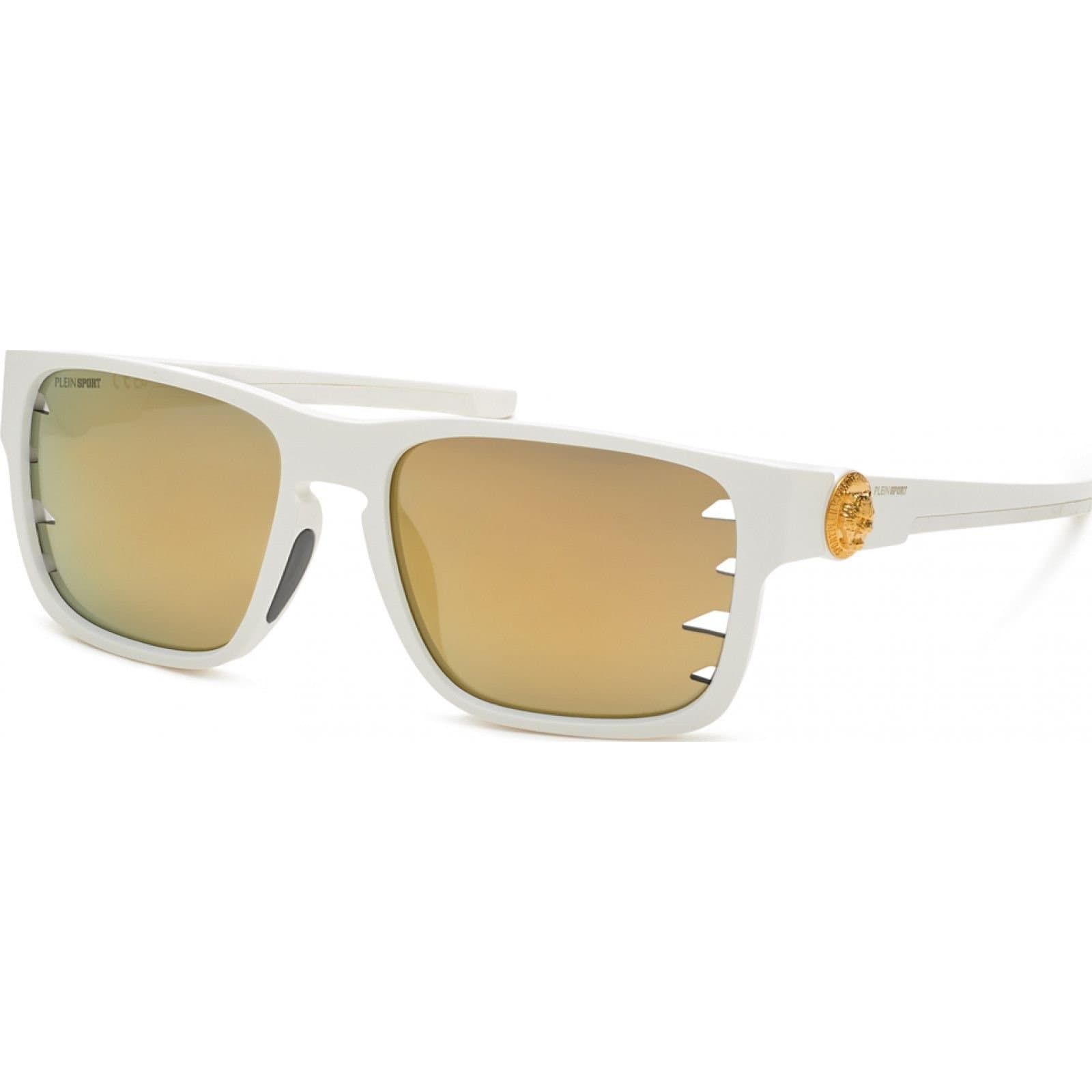 Plein Sport Plein Sport Men's SSP004-575WWG Square/Rectangle Sunglasses in White