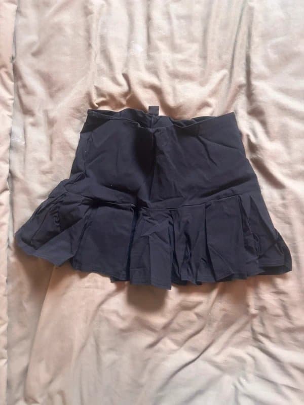 Boohoo Boohoo Pleated Skirt with Built in Shorts Skort