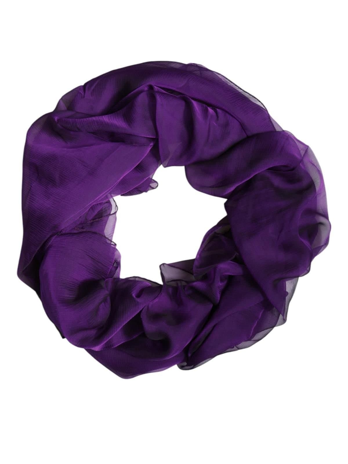 Dolce & Gabbana Dolce & Gabbana Purple Silk Rectangle Wrap Scarf