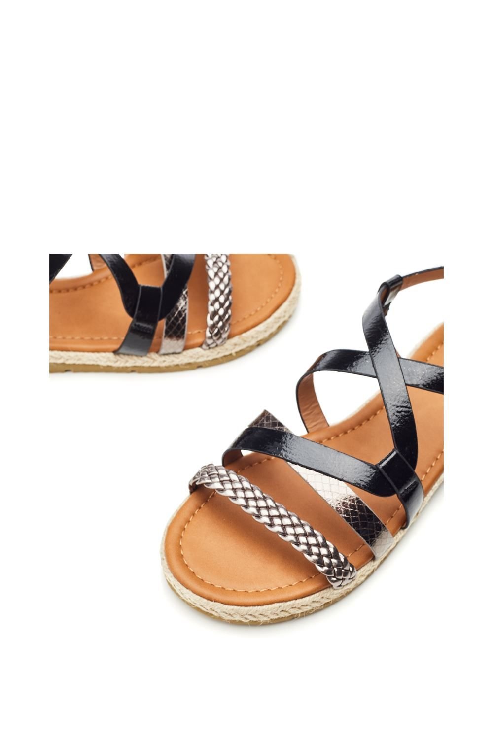 Moda In Pelle Moda In Pelle Women's 'Nanccey' Porvair Sandals in Black - 4