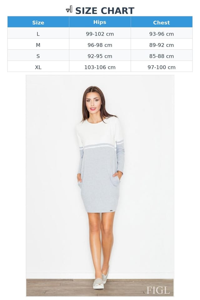 Love Lace Love Lace Women's Cotton Overhead Dress with Patterned Knit Top in Grey - 2