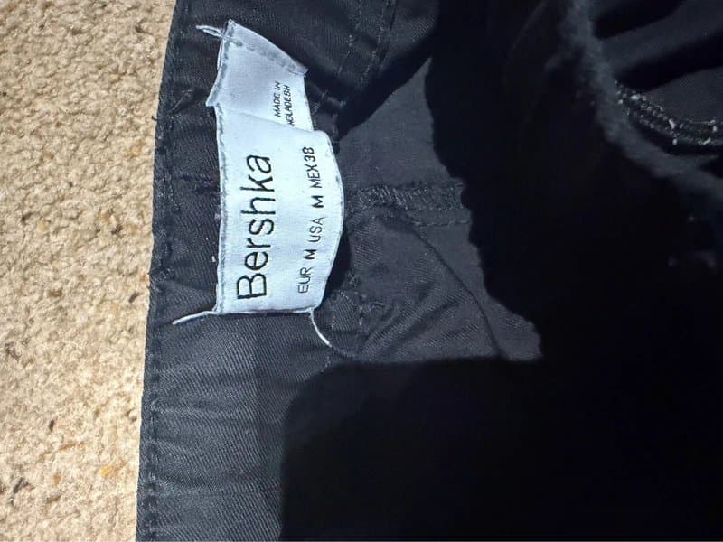 Bershka Black cargo pants