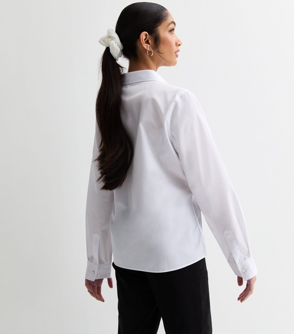 New Look Girls' Pack of 2 White Long Sleeved School Shirts New Look - 4