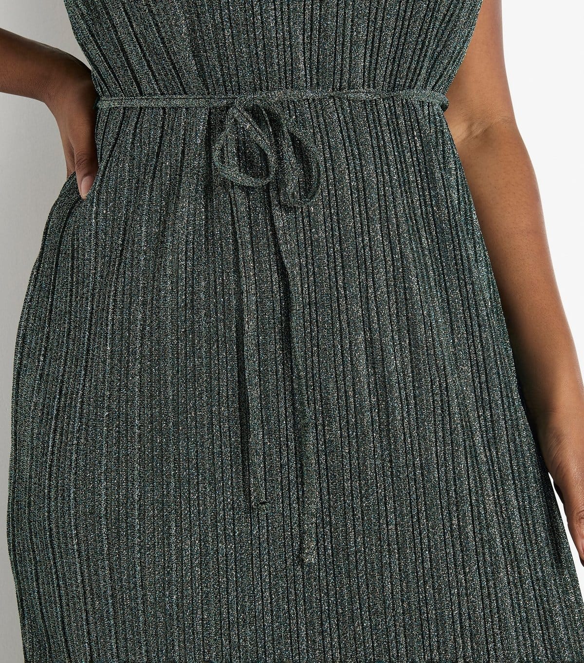Apricot Women's Plus Size Pale Blue Plissé Dress Curves Apricot New Look - 4