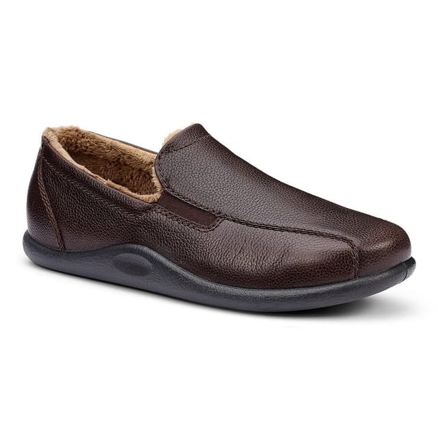 Hotter Hotter Men's 'Relax' Slippers in Dark Brown - 2