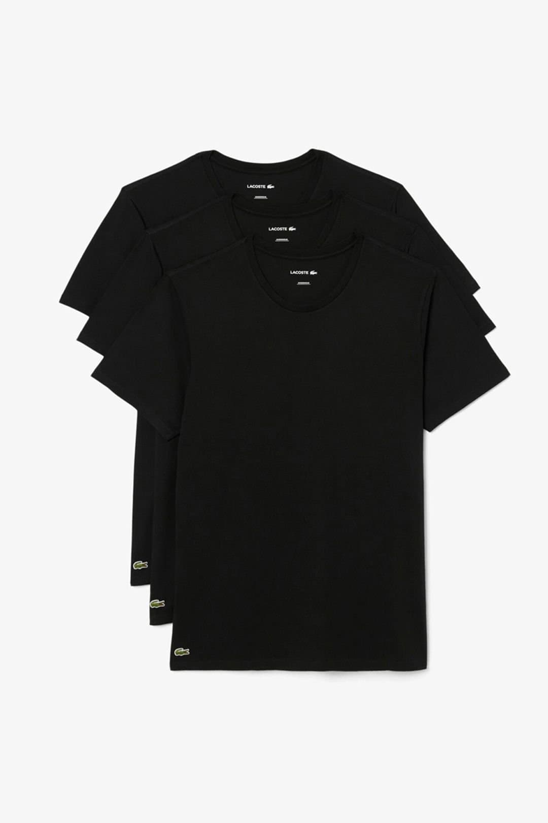 Lacoste Lacoste Men's 3 Pack T-Shirts Black