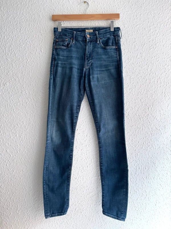 Mother Womens Mother Blue Skinny Jeans - size 26