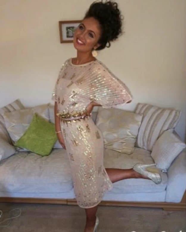 ASOS Sequin midi dress.