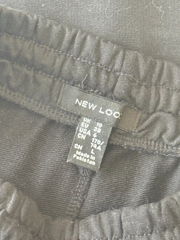 New Look Women’s Black and White Striped Wide Leg Joggers