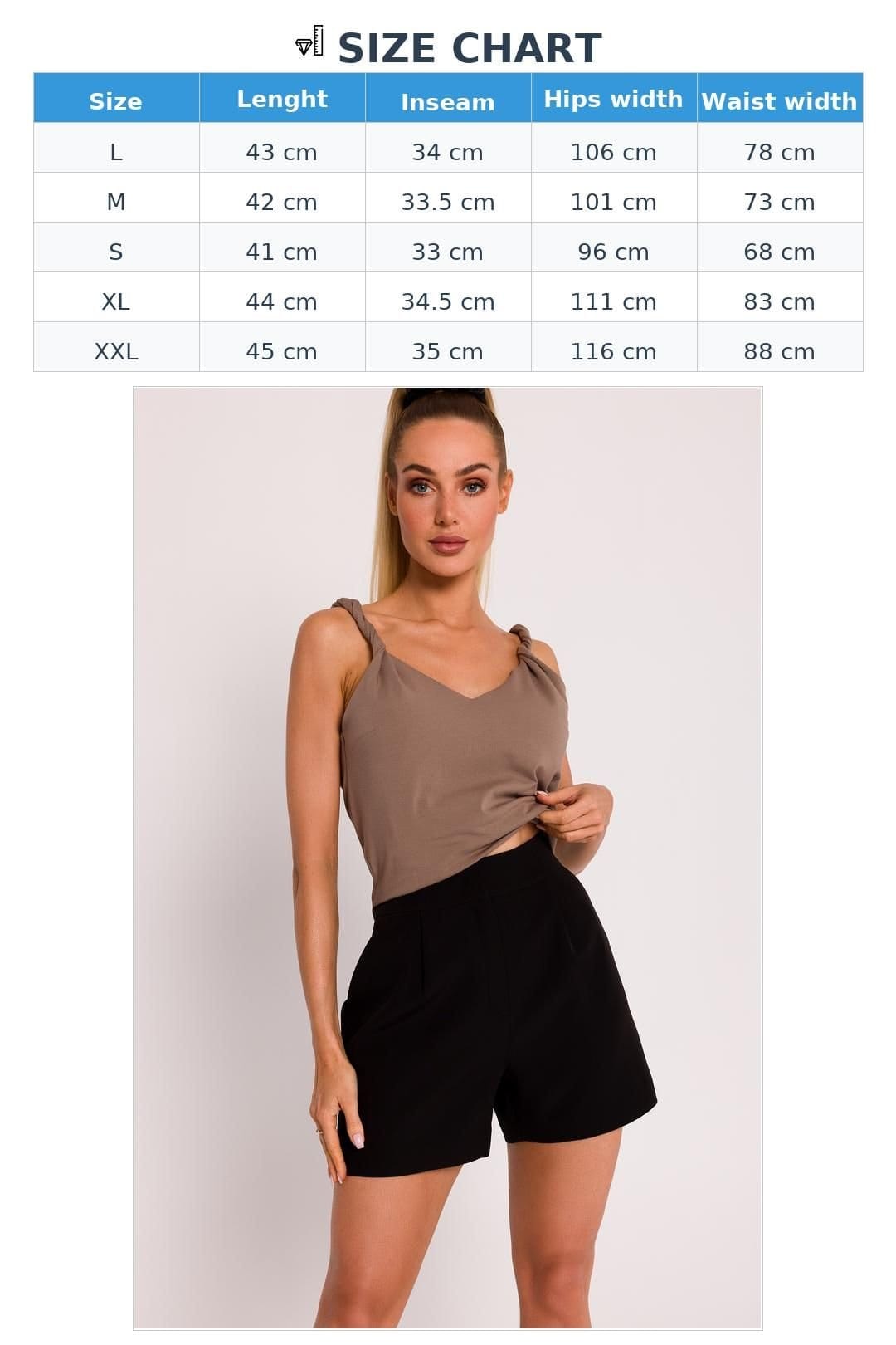 Love Lace Love Lace Women's Polish Padded Shorts with Utility Side Pockets in Black - 4