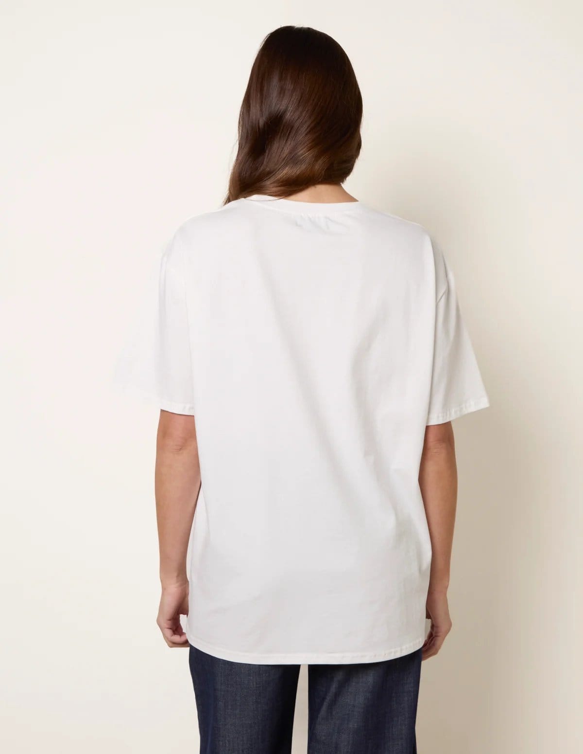 Blue Vanilla Graphic Print Crew-Neck T-shirt - 4